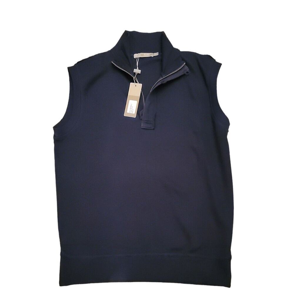 Bnwt Raffi Mens Navy Blue Cotton Sleeveless Vest! Sz M